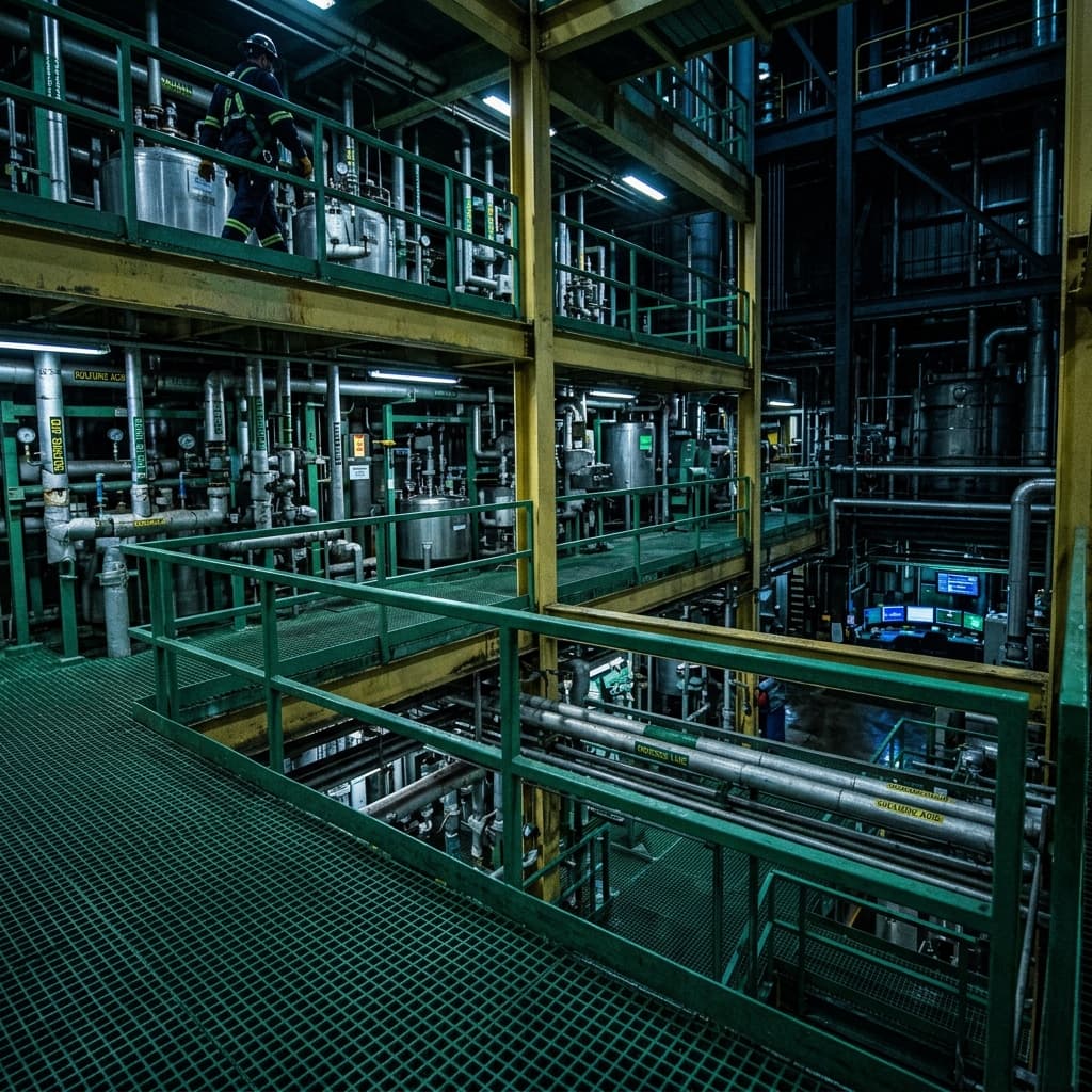 FRP Products - Corrosion resistant fibre reinforced polymer structures engineered for aggressive process environments.