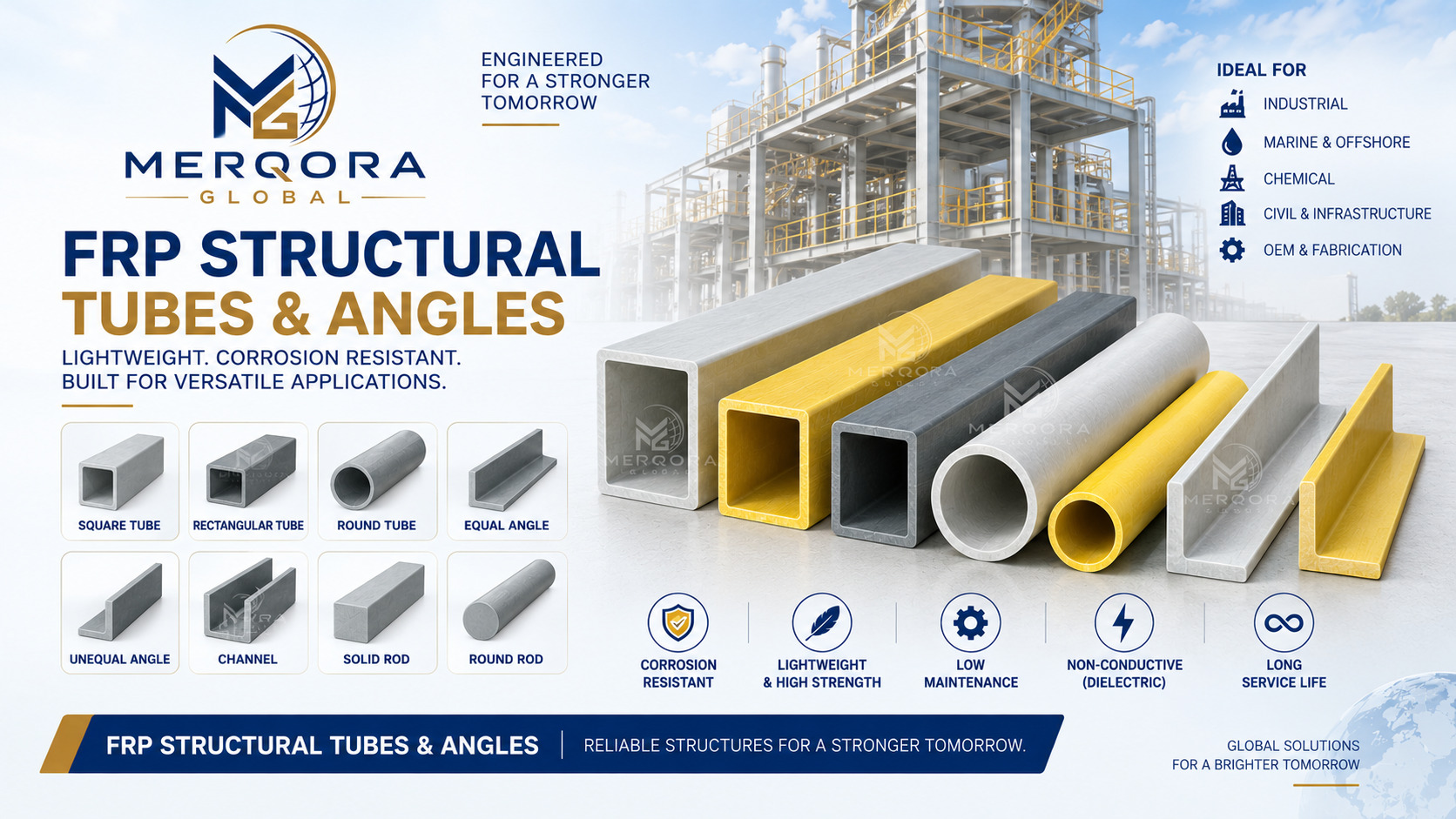 FRP Structural Tubes & Angles - High performance frp structural tubes & angles engineered for industrial applications.