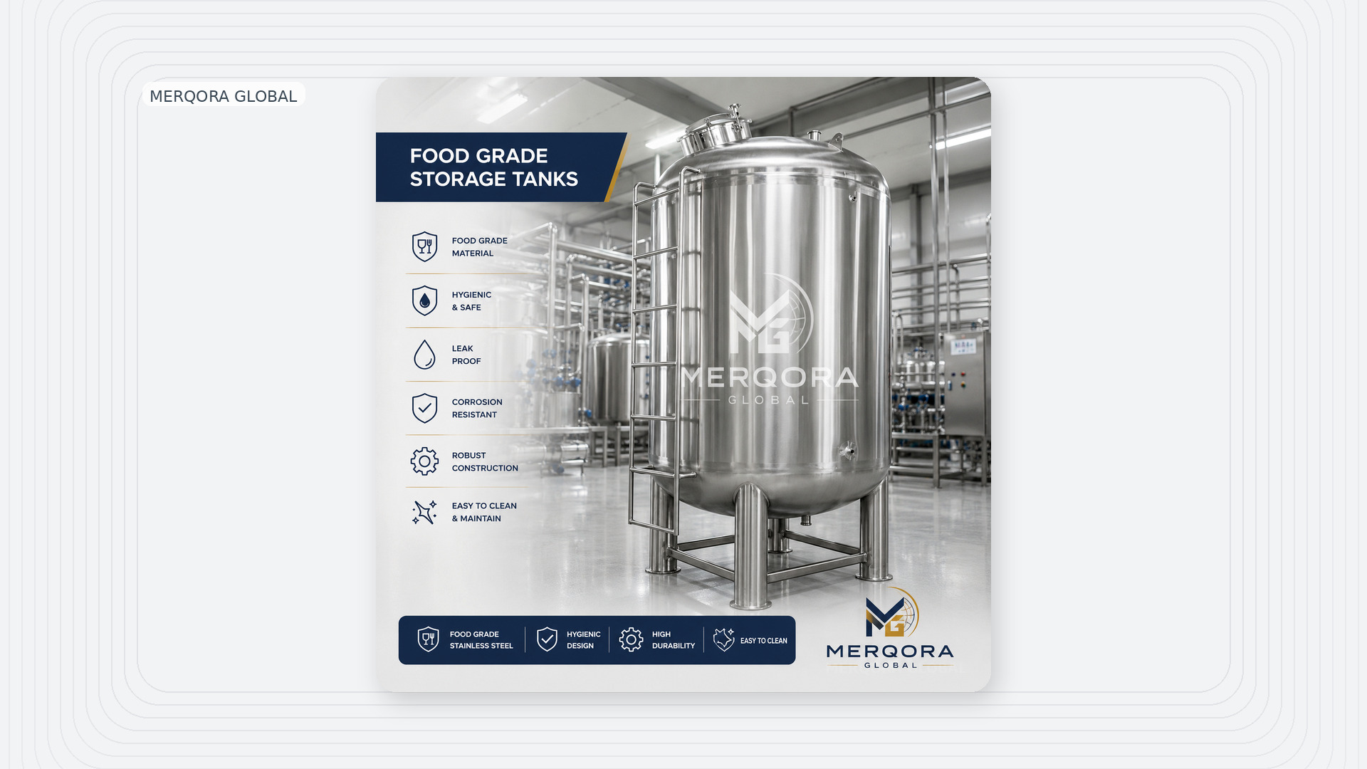 Food Grade Tanks - High performance food grade tanks engineered for industrial applications.