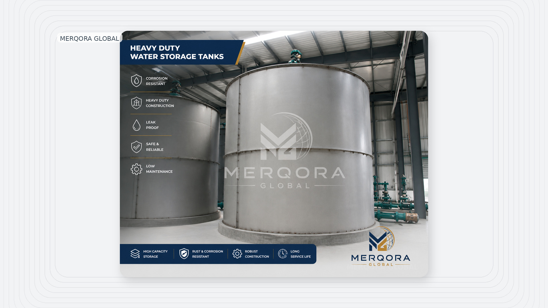 Heavy Duty Water Storage Tanks - High performance heavy duty water storage tanks engineered for industrial applications.
